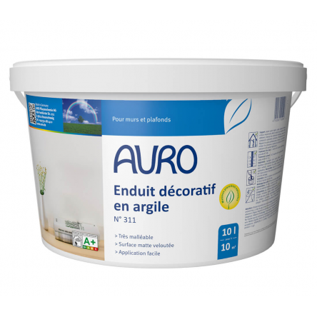 Enduit intérieur aux fibres naturelles n°311 AURO - Pot de 10L Enduit intérieur aux fibres naturelles n°311 AURO - Pot de 10L